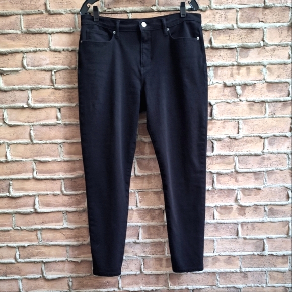 Size 32 Long Banana Republic Mid Rise Skinny Black Jeans - Picture 8 of 16